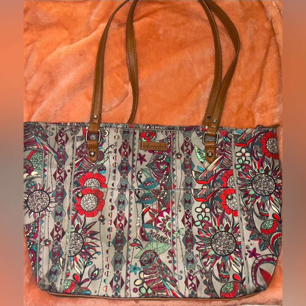 Sakroots Paisley Floral Hobo Bag Purse
